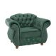 Poltrona Chesterfield Merlo Suede Verde Musgo