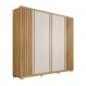 Image of Guarda-Roupa Casal Apollo Ripado 6 Portas 4 Gavetas Buriti e Off White MO895CL85OFQMOB