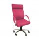 Cadeira Giratória Escritório Havana Presidente Pink Relax Base Cromada c/ Rodizio - 100% Nacional