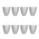 Conjunto com 8 Bancos | Banquetas Moly Branco