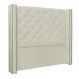 Cabeceira Decorativa King Size 2,19M Loewe PU Marfim G63 - Gran Belo