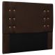 Cabeceira Estofada Cama Box Casal Monreale 140cm Suede Café - Desk Design