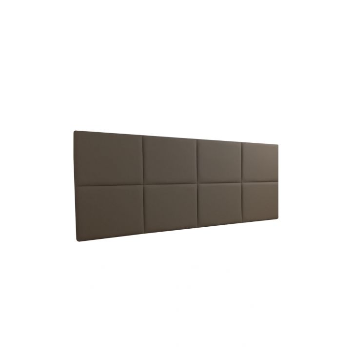 Cabeceira Estofada King 8 Blocos Não é Segredo Suede Animale Marrom Claro 195x60