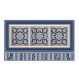 Cabideiro de Parede Porta Colar Chaves Cintos Toalhas - Azulejo Azul