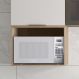 Suporte Micro-ondas Forno 58cm Aéreo Grace Carvalho Oak Z44 - Mpozenato