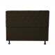 Cabeceira Casal Super King Juliana 195cm Para Cama Box Suede Marrom - DS Estofados
