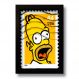 Quadro Decorativo Simpson Selo Vintage 33x43 cm