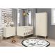Jogo de Quarto para Bebê Completo 2 Portas Théo New Areia Fosco com Natural - Reller