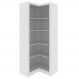 Armário Estante de Canto Alto para Escritório Home Office ME4132 MDP Branco G69 - Gran Belo