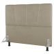 Cabeceira Cama Box Casal Queen Size Amber 160cm Estofada Suede Bege - Desk Design