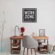 Quadro Work Zone 86x86 Filete Marrom