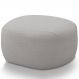 Puff Decorativo Orgânico Para Sala de Estar Living Barolo L06 Bouclê Cinza - Lyam Decor