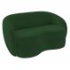 Sofá 2 Lugares Living Orgânico Sala de Estar 160cm Garbin K04 Veludo Verde - Mpozenato