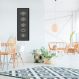 Quadro Boho Olhos Místicos 120x43 Caixa Preto Preto