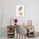 Quadro Vaso Boho Salmão 100x70 Sem Moldura