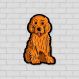 Placa Decorativa Formato Golden Retriever- Pequeno 19x30cm