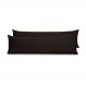 Kit 2 Fronhas para Travesseiro de Corpo Slim 1,50cm x 50cm - Preto