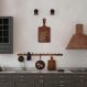 Quadro Escultura Tábua Cozinha Criativa 100x50 Marrom