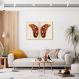 Quadro Asas de Borboleta Boho 122x86 2-86x60 Caixa Marfim