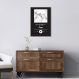 Quadro Gênero Musical Pop 43x30 Filete Marrom Preto