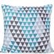 Capa de Almofada Digital Print Suede Geometric 45x45cm Verde