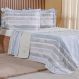 Kit Colcha King 200 Fios Estampada New 100% Algodão 260x280cm Ligne
