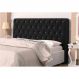Cabeceira Casal King 190 cm Para Cama Box Lady Suede Preto Botões Strass - DS Estofados