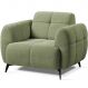 Poltrona para Sala e Escritório Decorativa Pés Metal Kania Linho Verde