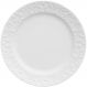 Prato de Sobremesa Porcelana 20,5cm Relevo Tassel Germer Redondo Branco
