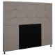 Cabeceira Cama Box Casal King 193cm Safira Suede I02 Bege - Mpozenato