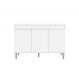 Balcão de Cozinha Manu para Pia de 1,20cm S/Tampo Branco - Montanaris Decor