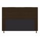 Cabeceira Estofada Dama 160 cm Queen Size Com Botonê Suede Marrom - Amarena Móveis