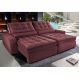 Sofá Retrátil e Reclinável com Molas Ensacadas Cama inBox Gold 2,72m Tecido Suede Velusoft Vinho
