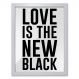 Pôster Decorativo Prolab Gift New Black Moldura Branca