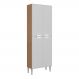 Paneleiro com 4 Portas Paris Multimóveis MP2185 Rustic/Branco