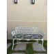 Banco | Banqueta Namoradeira Viena 3 Lugares Alumínio Fundido Jardim Varanda Piscina Área Gourmet Área Externa Campo Artesane Móveis