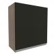Armário de Cozinha Aéreo 60 cm 1 Porta Rustic/Preto Glamy Madesa