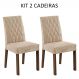 Kit 2 Cadeiras de Jantar 4254 Madesa - Rustic/Imperial