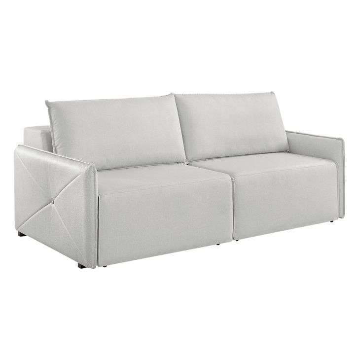 Image of Sofá 3 Lugares Retrátil Urban Linho Cinza 220 Cm PLA-ES745UP75QLOMOB