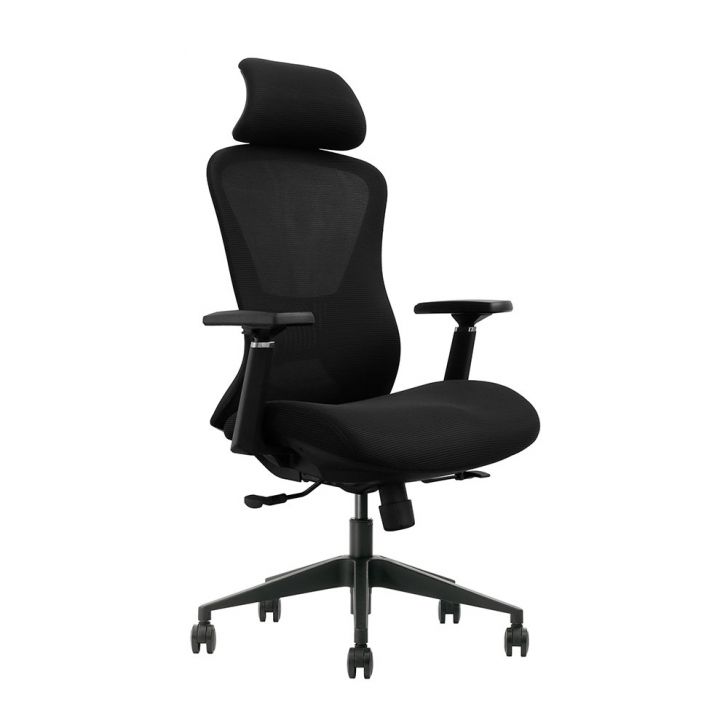 Cadeira de Escritório Presidente Giratória NR17 Lead Preta