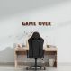 Frase de Parede em Relevo Glitch Game Over 120x16 Marrom