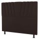 Cabeceira Cama Box Solteiro Dublin 100cm Suede Marrom - Desk Design