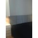 Cabeceira Estofada Queen 10 Blocos Não é Segredo Linho Cinza Vazado 160x60
