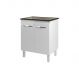 Balcão Armário de Cozinha Para Fogão Cooktop 5 Bocas Fran Mobília Decor Branco