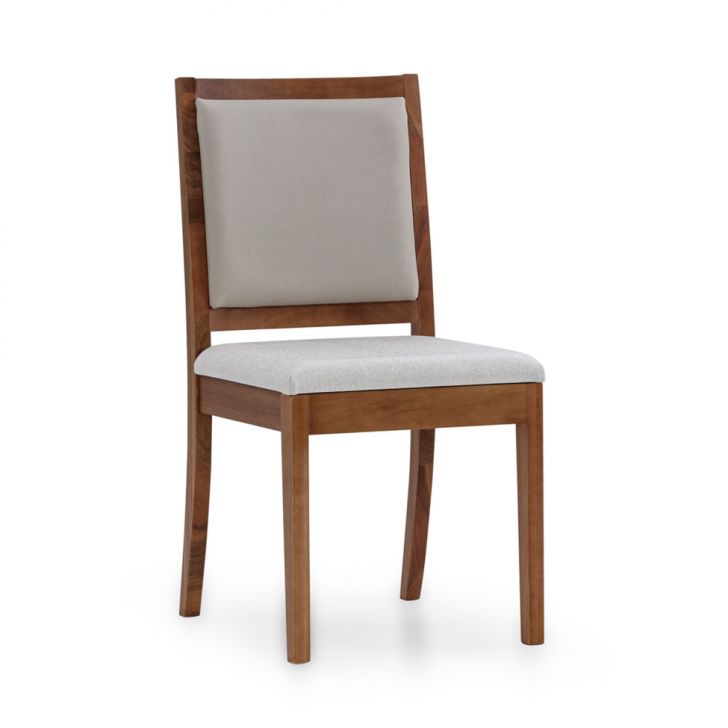 Cadeira Addison Linho Cru e Bege