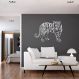 Quadro Escultura Corpo Tigre One Line 100x74 Cinza