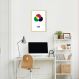 Quadro Sistema de Cores RGB 60x43 Caixa Marfim