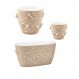 Kit Vasos de Plantas Flores 3 Cachepots Decorativos P M G Fl