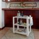 Carrinho Bar Adega Mesa Auxiliar de Apoio Churrasqueira Cozinha Sala Multiuso Branco