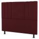 Cabeceira Cama Box Solteiro Grace 90cm Suede Bordô - Desk Design